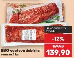 Kaufland BBQ vepřová žebírka nabídka