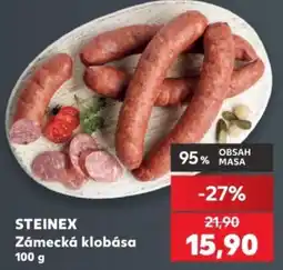 Kaufland STEINEX Zámecká klobása nabídka