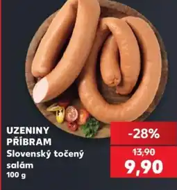 Kaufland UZENINY PŘÍBRAM Slovenský točený salám nabídka