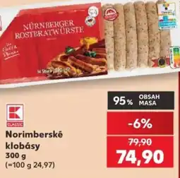 Kaufland Norimberské klobásy nabídka