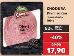 Kaufland CHODURA Pivní salám nabídka