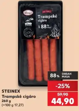 Kaufland STEINEX Trampské cigáro nabídka