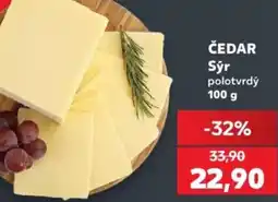 Kaufland ČEDAR Sýr polotvrdý nabídka