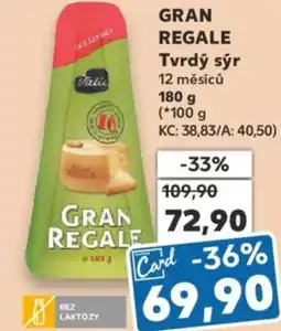 Kaufland GRAN REGALE Tvrdý sýr nabídka