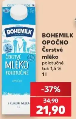 Kaufland BOHEMILK OPOČNO Čerstvé mléko nabídka