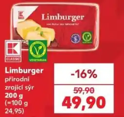 Kaufland Limburger přírodní zrající sýr nabídka