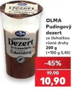 Kaufland OLMA Pudingový dezert nabídka