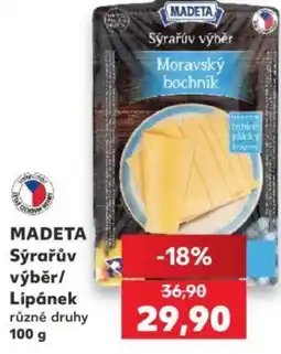 Kaufland MADETA Sýrařův výběr/ Lipánek nabídka