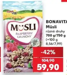Kaufland BONAVITA Müsli nabídka
