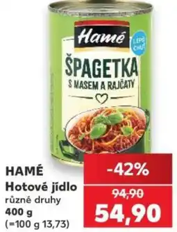 Kaufland HAMÉ Hotové jídlo nabídka