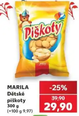 Kaufland MARILA Dětské piškoty nabídka