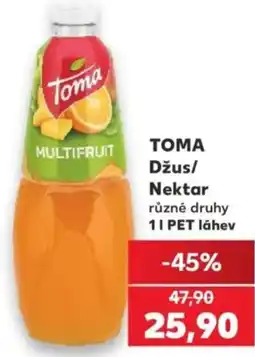 Kaufland TOMA Džus/ Nektar nabídka
