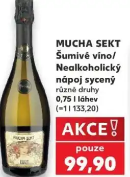 Kaufland MUCHA SEKT Šumivé víno/ Nealkoholický nápoj sycený nabídka