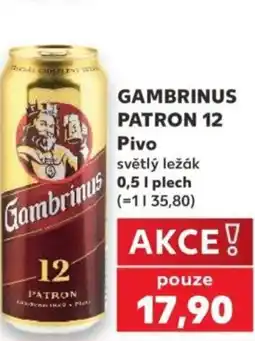 Kaufland GAMBRINUS PATRON 12 Pivo nabídka