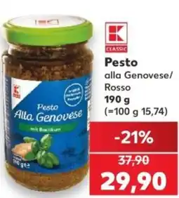 Kaufland Pesto nabídka