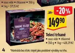 Albert Telecí trhané sous vide nabídka