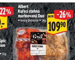 Albert Albert Kuřecí stehna marinovaná Duo nabídka
