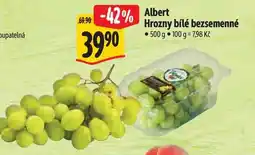 Albert Albert Hrozny bílé bezsemenné nabídka