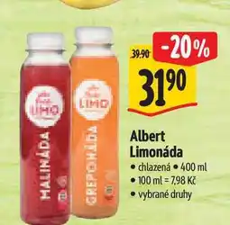 Albert Albert Limonáda chlazená nabídka