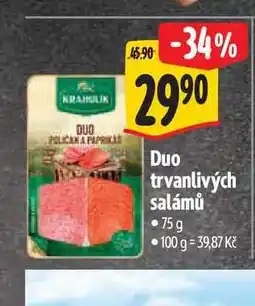 Albert Duo trvanlivých salámů nabídka