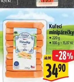 Albert Kuřecí minipárečky nabídka