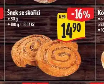 Albert Šnek se skořicí nabídka