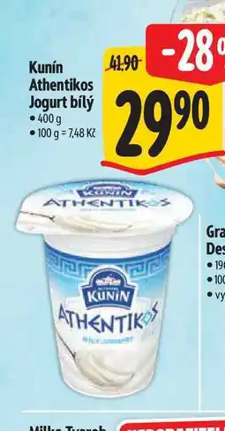 Albert Kunín Athentikos Jogurt bílý nabídka