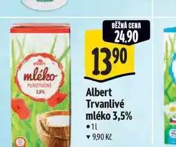 Albert Albert Trvanlivé mléko 3,5% nabídka