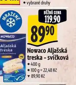 Albert Nowaco Aljašská treska svíčková nabídka