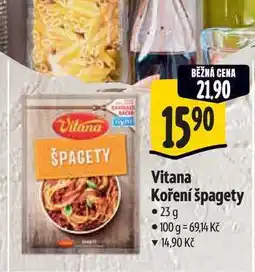 Albert Vitana Koření špagety nabídka