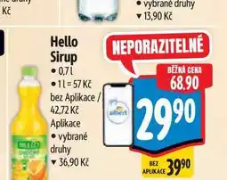 Albert Hello Sirup 0,71 nabídka