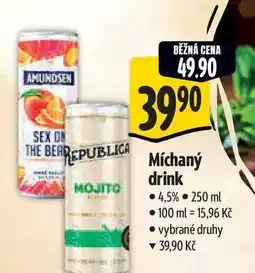 Albert Míchaný drink nabídka