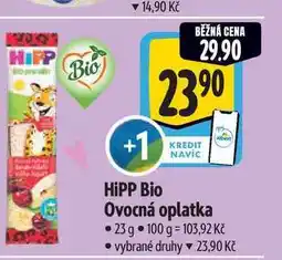 Albert HiPP Bio Ovocná oplatka nabídka