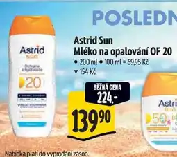 Albert Astrid Sun Mléko na opalování OF 20 nabídka