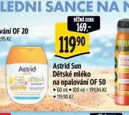 Albert Astrid Sun Dětské mléko na opalování OF 50 nabídka