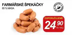 ZEMAN FARMÁŘSKÉ ŠPEKÁČKY 85 % masa nabídka