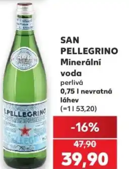 Kaufland SAN PELLEGRINO Minerální voda nabídka