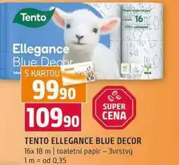 Terno TENTO ELLEGANCE BLUE DECOR 16x 18 m toaletní papír 3vrstvý nabídka