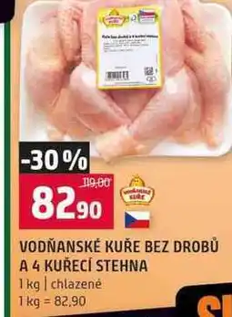 Terno VODŇANSKÉ KUŘE BEZ DROBŮ A 4 KUŘECÍ STEHNA 1 kg chlazené nabídka