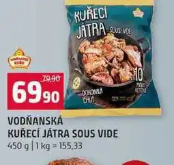Terno VODŇANSKÁ KUŘECÍ JÁTRA SOUS VIDE nabídka