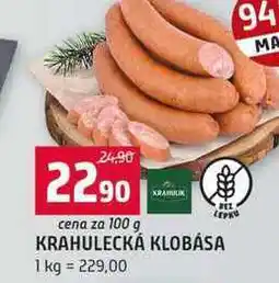 Terno KRAHULECKÁ KLOBÁSA nabídka