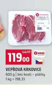 Terno VEPŘOVÁ KRKOVICE 600 g bez kosti plátky nabídka