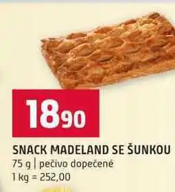 Terno SNACK MADELAND SE ŠUNKOU 75 g pečivo dopečené nabídka