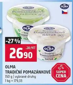Terno OLMA TRADIČNÍ POMAZÁNKOVÉ SUPER 150 g vybrané druhy nabídka