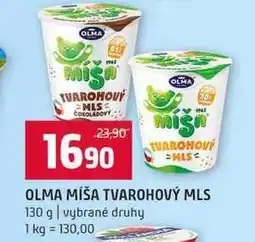 Terno OLMA MÍŠA TVAROHOVÝ MLS 130 g vybrané druhy nabídka