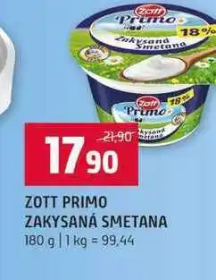 Terno ZOTT PRIMO ZAKYSANÁ SMETANA nabídka