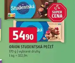 Terno ORION STUDENTSKÁ PEČEŤ 170 g vybrané druhy nabídka