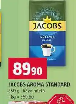 Terno JACOBS AROMA STANDARD 250 g káva mletá nabídka