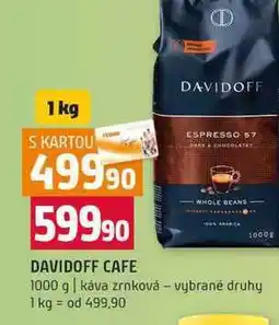Terno DAVIDOFF CAFE 1000 g káva zrnková vybrané druhy nabídka