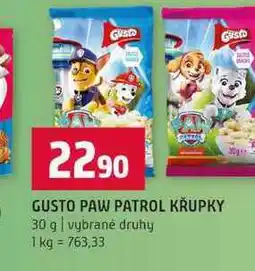 Terno GUSTO PAW PATROL KRUPKY 30 g vybrané druhy nabídka